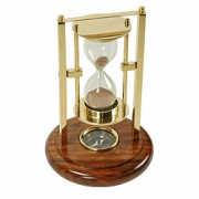 Reloj de arena con brújula H: 15 cm