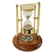 Reloj de arena con brújula H: 15 cm