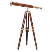 Telescopio madera con pie L: 58 cm - H: 82 cm