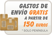 Gastos de envío gratis a partir de 150 euros. Sólo península.